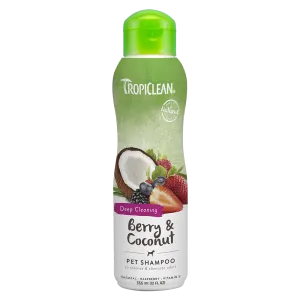 Tropiclean Deep Cleaning Berry & Coconut Pet Shampoo 12oz