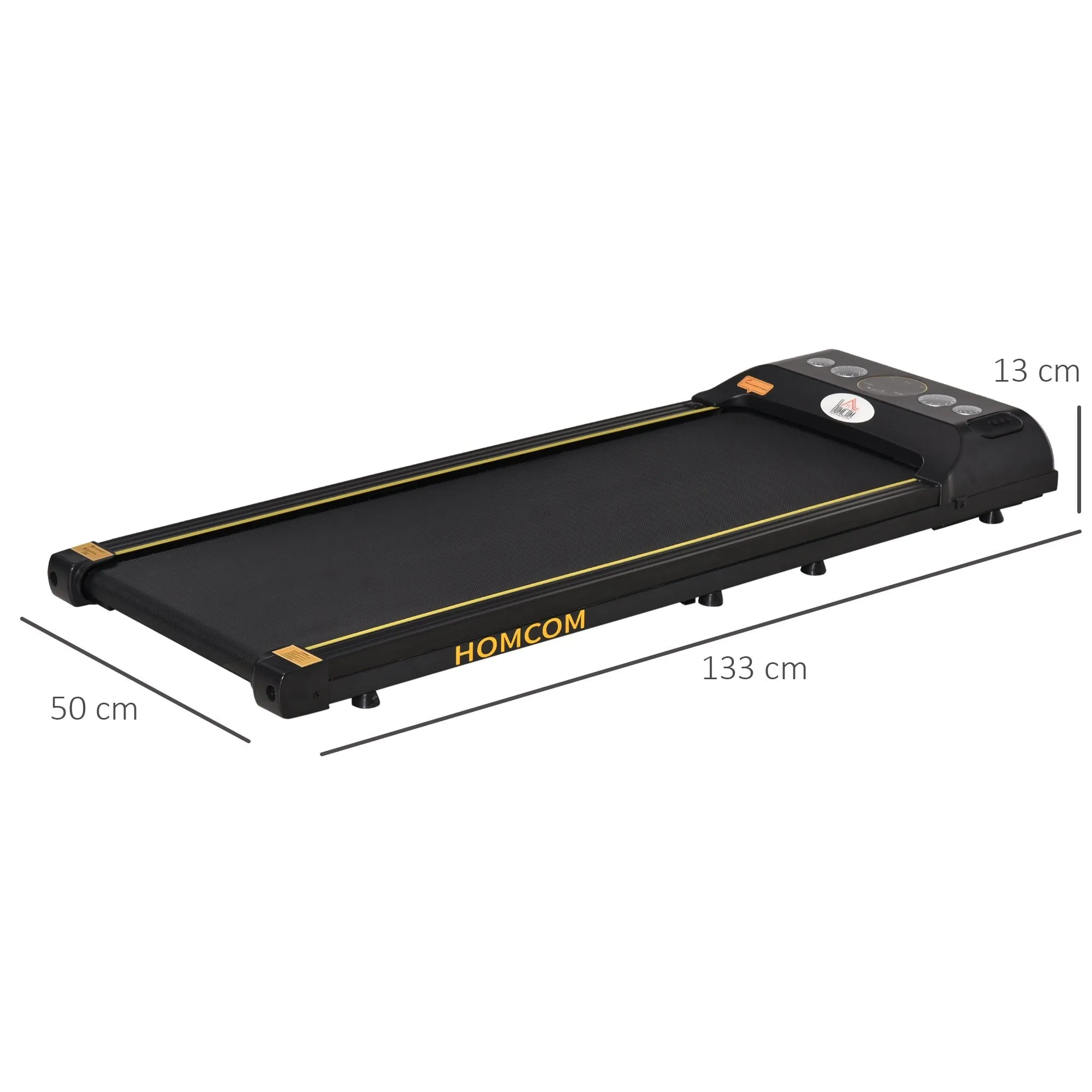 Walking Treadmill Walking Pad for Home, Office, Fitness Studio, Training Room Aerobic Exercise Machine LED Display, Black Display Home