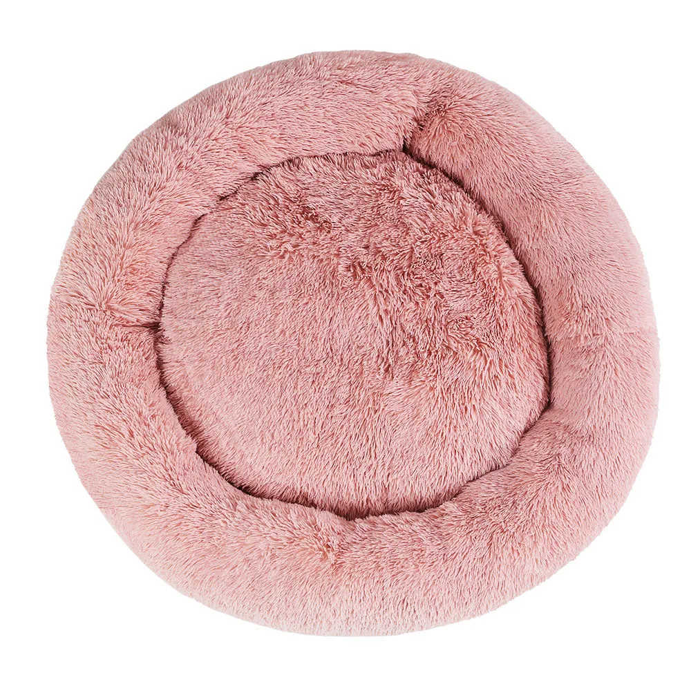 XLarge Dog Beds Pet 110cm Calming Soft Plush - Pink