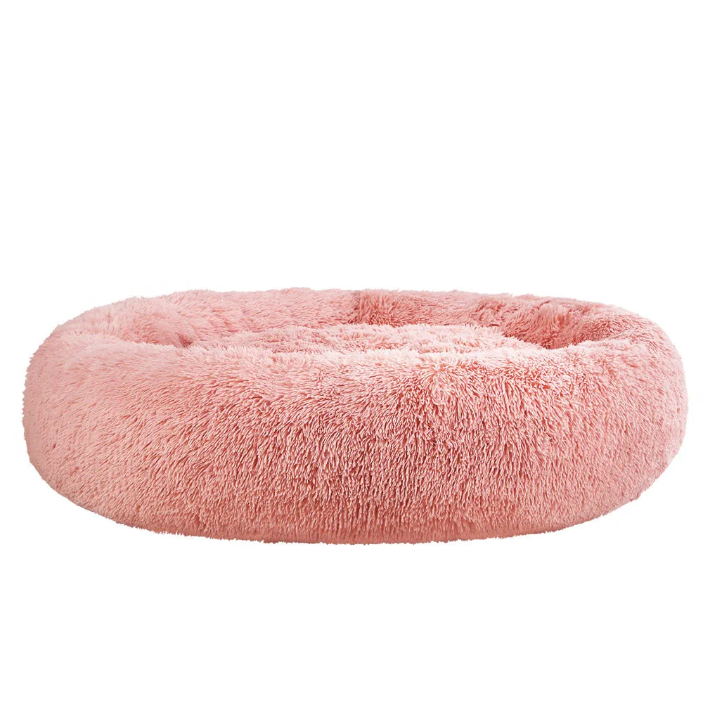 XLarge Dog Beds Pet 110cm Calming Soft Plush - Pink